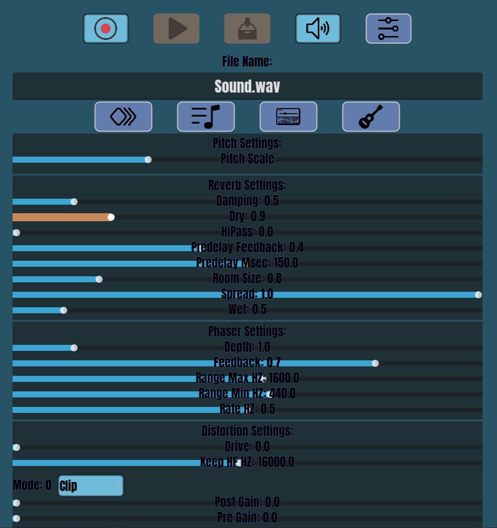 Update #2 Sound Effects / Voice Changer and a new look